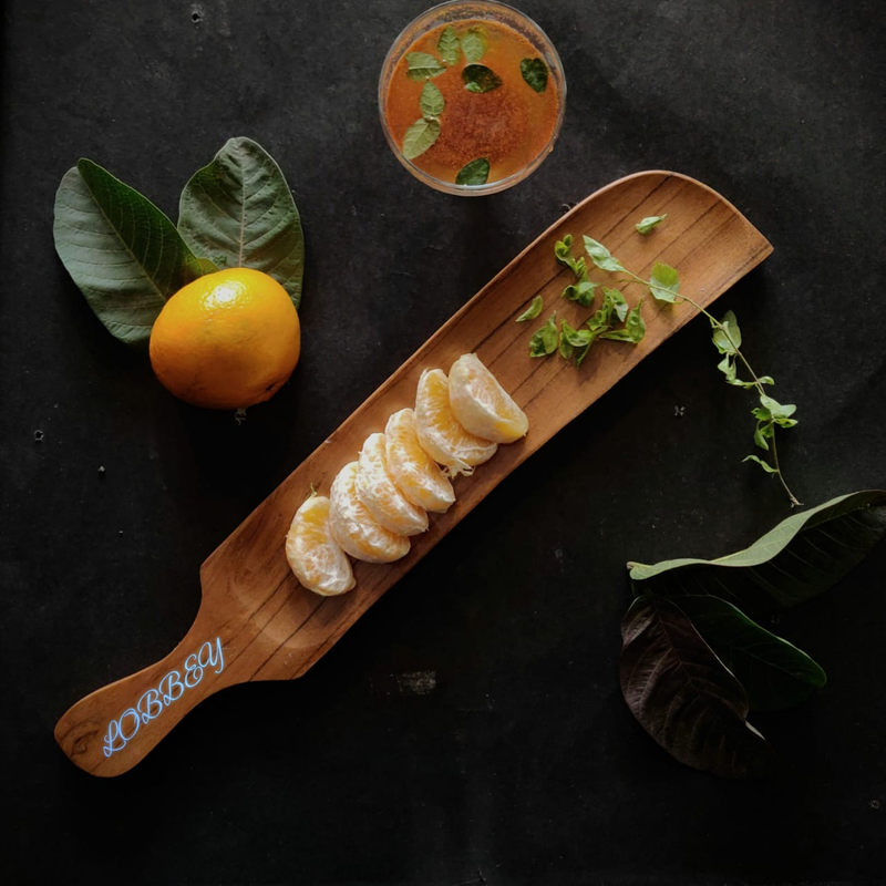 Lobbey Acacia Wood Multipurpose Serving Tray